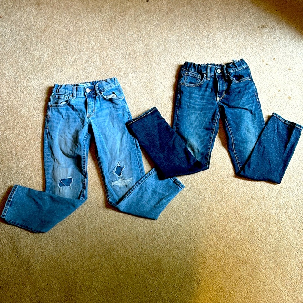 Old navy boys size 8 jeans 2 pair